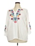 Talbots 100% Cotton Ivory 3/4 Sleeve Blouse Size 3X - photo 1
