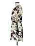 Parker 100% Silk Print Ivory Casual Dress Size M - photo 5