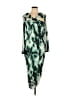 Bold Elements Print Green Cocktail Dress Size L - photo 1