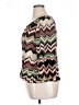 My Michelle 100% Polyester Chevron-herringbone Brown 3/4 Sleeve Blouse Size XL - photo 5