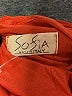 SOFIA Orange 3/4 Sleeve Silk Top Size L (estimated) - photo 7