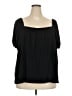 wonderly Black Short Sleeve Blouse Size 3X - photo 1