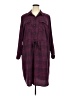 Evri 100% Polyester Plaid Burgundy Casual Dress Size 3X - photo 1