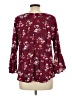 Krazy Kat Burgundy 3/4 Sleeve Blouse Size L - photo 2