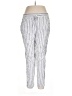H&M L.O.G.G. 100% Linen Stripes Silver Linen Pants Size 12 - photo 1