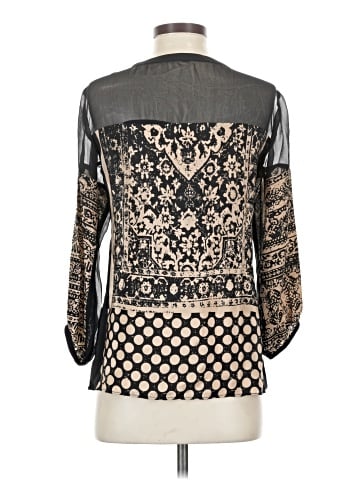 Nanette Lepore Long Sleeve Silk Top (view 2)