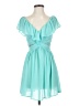 Keepsake Teal Cocktail Dress Size 4 - photo 1