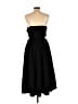 H&M 100% Polyester Solid Black Cocktail Dress Size L - photo 2