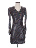 BCBGMAXAZRIA Metallic Silver Cocktail Dress Size XS - photo 1