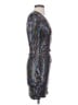 BCBGMAXAZRIA Metallic Silver Cocktail Dress Size XS - photo 4