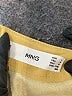 MNG 100% Polyurethane Gold 3/4 Sleeve Blouse Size L - photo 7