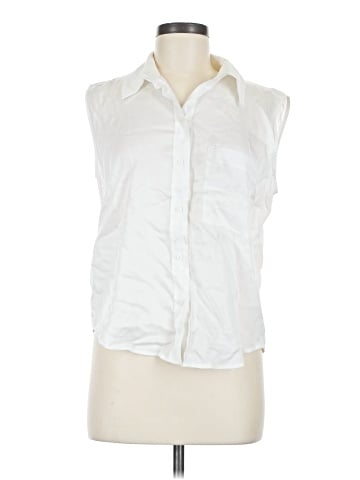 MNG Sleeveless Button-Down Shirt (view 1)