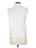 MNG 100% Lyocell White Sleeveless Button-Down Shirt Size 6 - photo 2