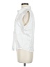 MNG 100% Lyocell White Sleeveless Button-Down Shirt Size 6 - photo 5