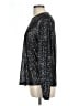 Torrid Metallic Black Long Sleeve Top Size Lg Plus (0) - photo 5
