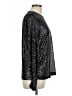 Torrid Metallic Black Long Sleeve Top Size Lg Plus (0) - photo 4