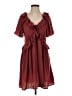 Old Navy 100% Polyester Burgundy Casual Dress Size S - photo 1