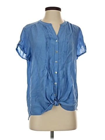 Sara Michelle Short Sleeve Blouse (view 1)