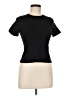 A.L.C. 100% Cotton Black Short Sleeve Turtleneck Size M - photo 1
