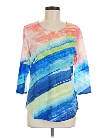 Christopher & Banks 3/4 Sleeve T-Shirt (view 1)