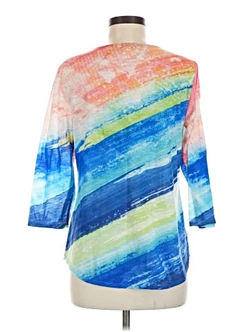 Christopher & Banks 3/4 Sleeve T-Shirt (view 2)