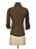 Fei 100% Cotton Brown 3/4 Sleeve Button-Down Shirt Size 2 - photo 2