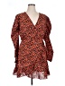 Missguided 100% Polyester Orange Cocktail Dress Size 14 - photo 1