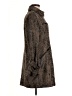 Cino Animal Print Brown Trenchcoat Size M - photo 4