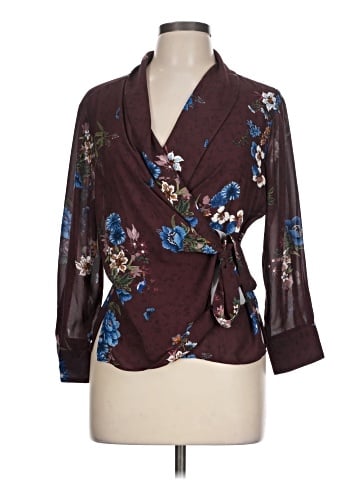 Zara Basic 3/4 Sleeve Blouse (view 1)
