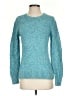 L.L.Bean 100% Cotton Tweed Teal Pullover Sweater Size S - photo 1