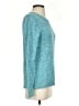 L.L.Bean 100% Cotton Tweed Teal Pullover Sweater Size S - photo 4