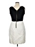 Taylor 100% Silk Argyle Ivory Cocktail Dress Size 14 - photo 2