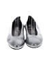 Stuart Weitzman 100% Leather Metallic Silver Flats Size 9 - photo 2