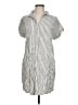 Thread & Supply Stripes Silver Casual Dress Size L - photo 1
