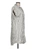 Thread & Supply Stripes Silver Casual Dress Size L - photo 4