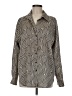 Sanctuary 100% Polyester Chevron-herringbone Brown Long Sleeve Blouse Size M - photo 1