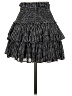 Reset 100% Polyester Polka Dots Black Casual Skirt Size S - photo 2