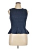 1.State 100% Cotton Blue Sleeveless Blouse Size XL - photo 1