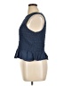 1.State 100% Cotton Blue Sleeveless Blouse Size XL - photo 5