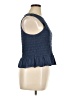 1.State 100% Cotton Blue Sleeveless Blouse Size XL - photo 4