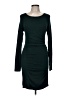 Express Solid Green Casual Dress Size M - photo 1