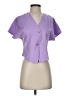Shein Purple Short Sleeve Blouse Size 2 - photo 1