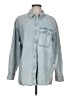 Universal Thread 100% Cotton Blue Long Sleeve Button-Down Shirt Size L - photo 1