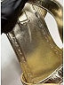 Prada Metallic Gold Metallic Leather Platform Sandals Size EU 39 - photo 3