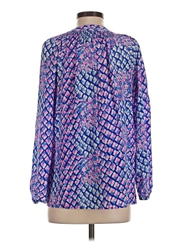 Lilly Pulitzer Long Sleeve Silk Top (view 2)