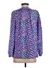 Lilly Pulitzer 100% Silk Blue Long Sleeve Silk Top Size S - photo 2