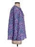 Lilly Pulitzer 100% Silk Blue Long Sleeve Silk Top Size S - photo 4