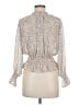 Blush 100% Polyester Ivory Long Sleeve Blouse Size M - photo 2