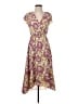 Leith 100% Polyester Paisley Burgundy Casual Dress Size XS - photo 1