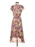 Leith 100% Polyester Paisley Burgundy Casual Dress Size XS - photo 2